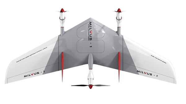 국내 최초 수직이착륙(VTOL) 고정익 드론 밀버스  [사진=프리뷰]