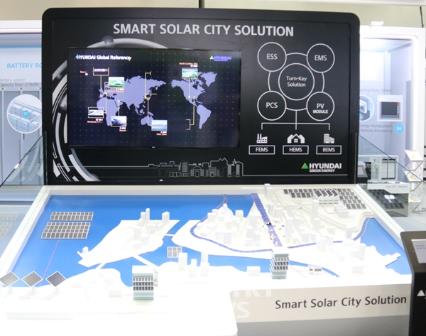 현대중공업그린에너지가 야심차게 진행하고 있는 ‘스마트솔라시티’ 솔루션 이미지[사진=인더스트리뉴스]