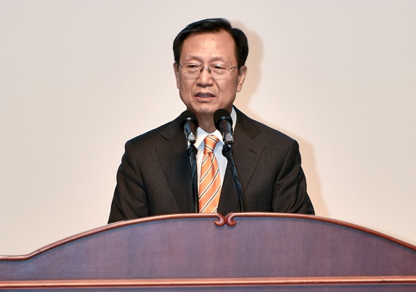 김종갑 한전 신임사장이 취임식에서 경영방침과 포부를 밝혔다.[사진=한국전력]