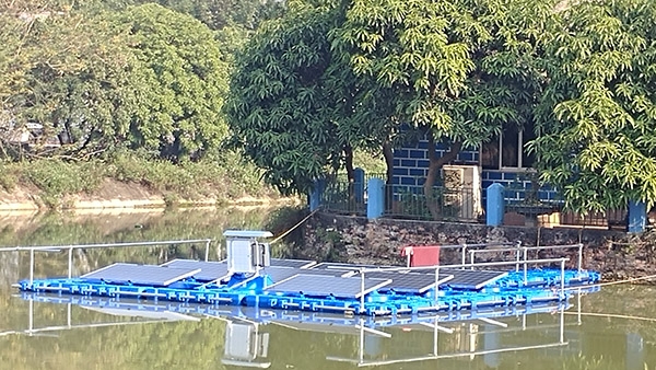 지피엘이 베트남에 설치한 수상태양광 설비 전경 [사진=지피엘]