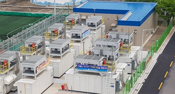 동서발전이 5.28MW 규모의 일산화력 연료전지 4단계 준공식을 개최했다.[사진=한국동서발전]