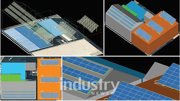 선소프트웨어가 최신 개발한 지붕형 태양광 설계 솔루션 '선루프(SUN ROOF)' 모습[사진=선소프트웨어]