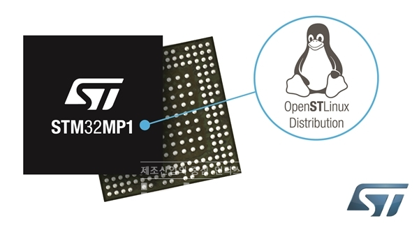 ST마이크로일렉트로닉스의 STM32MP1 [사진=ST마이크로일렉트로닉스]