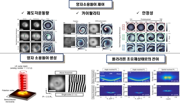 KAIST가 ‘엑시톤-폴라리톤’ 형성해 새로운 광학적 방식으로 양자 소용돌이를 생성 및 제어하는 반도체 내 양자 소용돌이 제어 기술을 개발했다. [사진=KAIST]