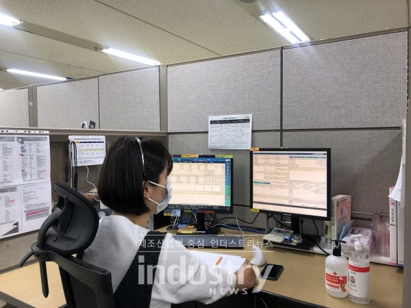 신한은행 고객상담센터 파티션 공사 후의 모습 [사진=신한은행]