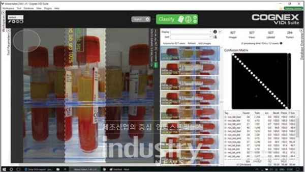 딥러닝 기반 이미지 분석으로 진단시약 및 키트 검사를 수행하는 코그넥스 ‘비전프로 비디(VisionPro ViDi)’ [사진=코그넥스]