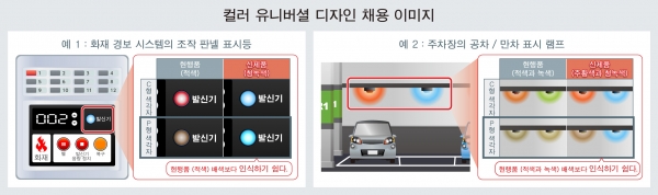 컬러 유니버셜 디자인 채용 이미지 [사진=로옴]