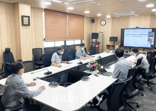 동서발전은 8월 26일 발전기술개발원에서 ‘광IC 기반의 보호 및 계량 겸용 전류 측정시스템 개발’ 착수회의를 비대면 화상회의로 진행했다. [사진=한국동서발전]