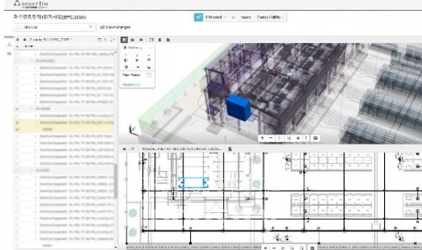 오토데스크 Assemble을 활용한 SK건설 연료전지발전소 설계 모습 [사진=오토데스크]