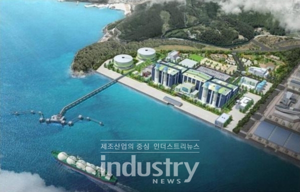 통영 LNG 복합화력발전소 조감도