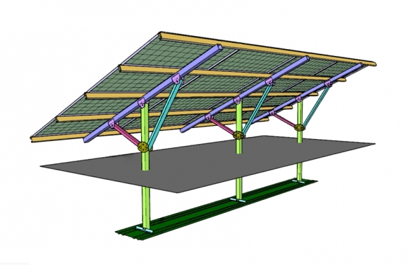이스온이 개발하고 있는 염해지역 태양광 구조물 개발 개념도 [자료=이스온]