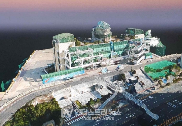 부산항만공사 사옥의 3D 맵핑을 통한 디지털 입체화 [사진=BPA]