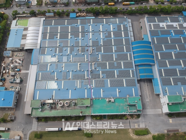 3MW 만도 익산공장 태양광발전소 [사진=에스피브이]