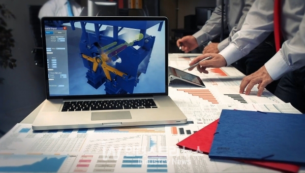 포스코ICT가 디지털트윈 3D 모델링을 적용해 구현한 생산현장의 설비 운영 모습 [사진=포스코ICT]