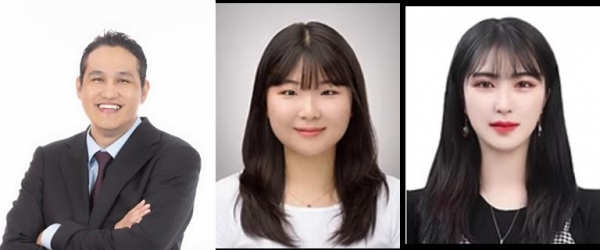(왼쪽부터) 고려대 신소재공학부 강희민 교수, 고려대 김초원 박사과정생(제1저자), 고려대 강나연 박사과정생(제1저자)./사진=고려대학교