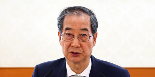 한덕수 대통령 권한대행 국무총리가 지난 4일 정부서울청사에서 열린 국가안전보장회의(NSC)를 주재하고 있다. /사진=연합뉴스