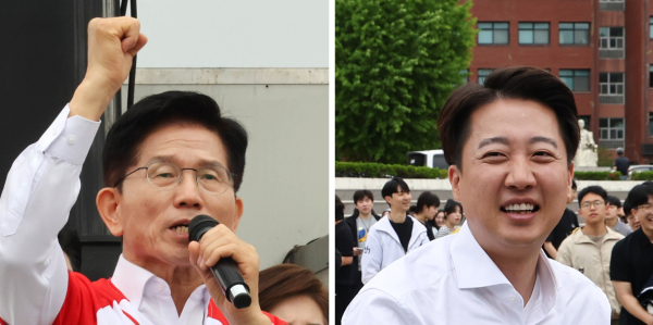 김문수 국민의힘 대선 후보와 이준석 개혁신당 대선 후보. /사진=연합뉴스