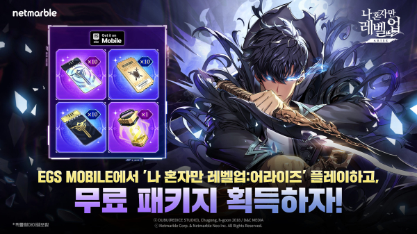 넷마블 나 혼자만 레벨업어라이즈, 에픽게임즈 모바일 스토어 입점_이미지./사진=넷마블