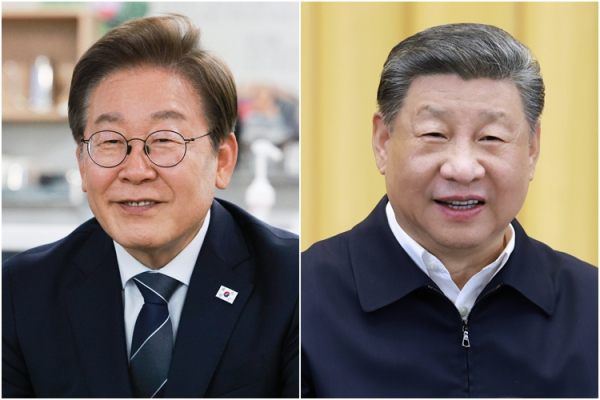 이재명 대통령(왼쪽)과 시진핑 중국 국가주석. /사진==연합뉴스