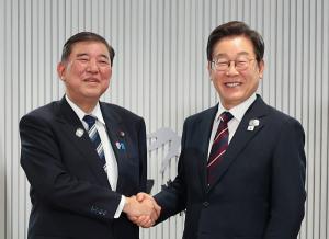 이재명 대통령, 이시바 총리와 첫 회담...