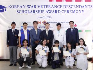 우리금융미래재단, 필리핀 한국전 참전용사 후손 30명에 장학금