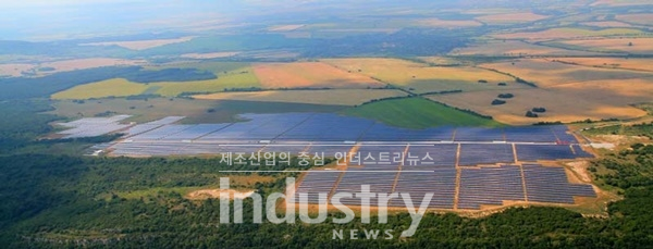 에스디엔이 준공에 참여한 국내기업 최대 60MW 불가리아 발전소 전경 [사진=SDN]