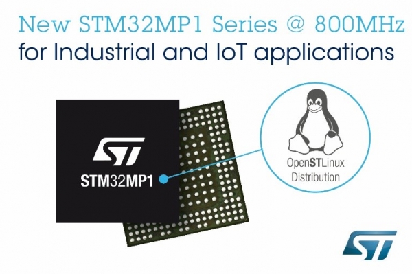 STM32MP1 마이크로프로세서 시리즈 [사진=ST마이크로일렉트로닉스]