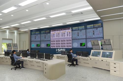 대전 한수원 중앙연구원에 구축된 i-SMR 시뮬레이터/사진=한국수력원자력