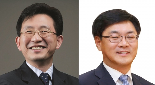 (왼쪽부터) 정경구 HDC현대산업개발 대표이사 사장, 김회언 HDC 대표이사 부사장 / 사진=HDC그룹