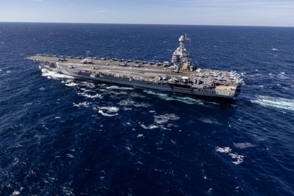 @ 미국 제럴드 포드급 항공모함(Gerald R. Ford-Class Aircraft Carrier). /사진=미 해군
