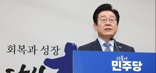 더불어민주당 이재명 대표가 23일 오전 서울 여의도 국회에서 열린 기자회견에서 발언하고 있다. /사진=연합뉴스