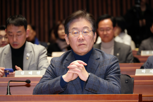 지난 8일 의원총회에 참석한 이재명 더불어민주당 대표. /사진=연합뉴스