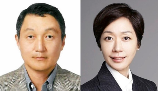 아워홈 창립자인 고(故) 구자학 전 회장의 장남 구본성 전 부회장(왼쪽)과 지난해 5월 대표이사 자리에서 물러난 구지은 전 부회장./사진=아워홈
