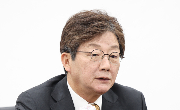 국민의힘 유승민 전 의원이 지난 11일 대구 수성구 국민의힘 대구시당에서 열린 기자 간담회에서 발언하고 있다. /사진=연합뉴스