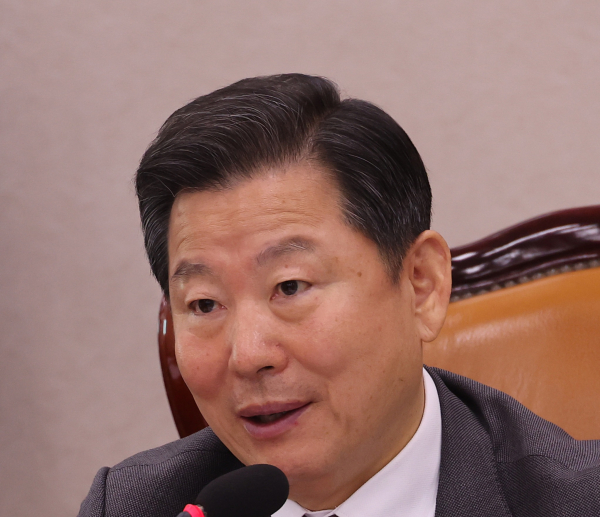 지난 23일 서울 여의도 국회에서 열린 산업통상자원중소벤처기업위원회 전체회의에서 이철규 위원장이 발언하고 있다. /사진=연합뉴스