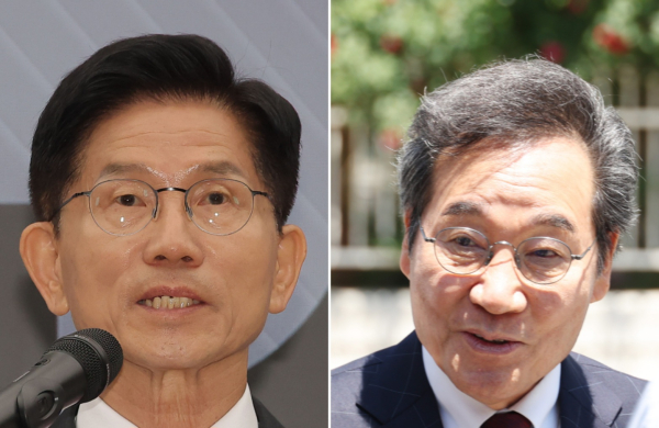 김문수 국민의힘 대선 후보, 이낙연 새미래민주당 상임고문. /사진=연합뉴스