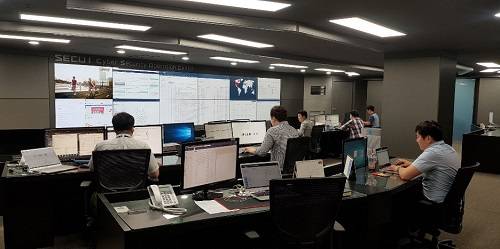 시큐아이 보안관제 센터./사진=화이트해커